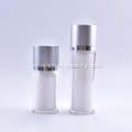 Bouteilles sous vide acrylique haut de gamme de 50 ml emballage cosmetique en argent 30 ml